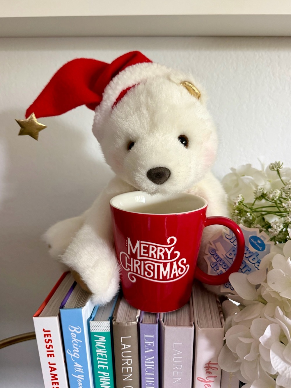 Cute Hallmark White Polar Bear & Merry Christmas Mug